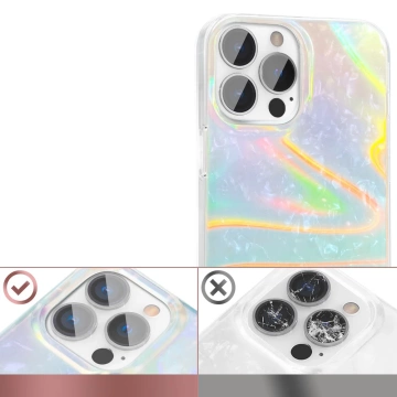 Kingxbar Shell Series Luxury Elegant Case für iPhone 13 Pro Pearl Blue