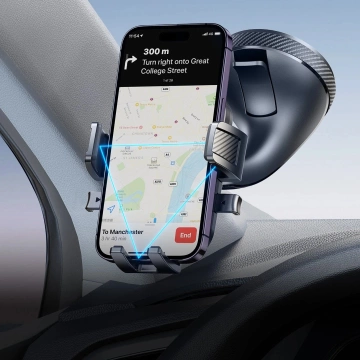 Joyroom upínací držák telefonu na čelní sklo - černý