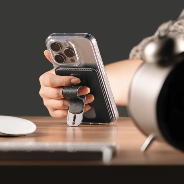 Універсальний тримач для карток Ringke Wallet Slide Grip MagSafe чорного кольору