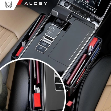 Organizér do auta do auta mezi sedadla Alogy Car Front Seat Storage Box černá