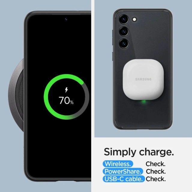 Etui Spigen Ultra Hybrid für Samsung Galaxy S23 Frost Black