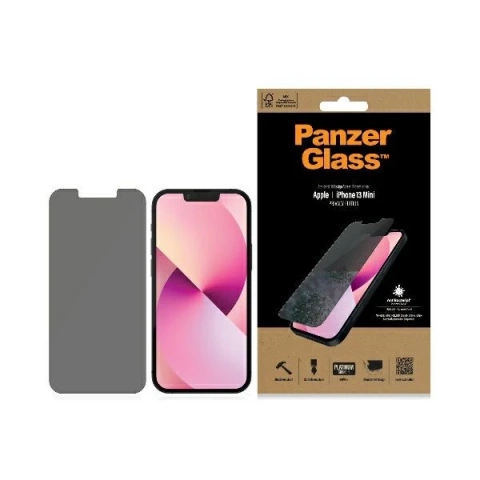 PanzerGlass Standard Super for iPhone 13 Mini 5.4" Privacy Antibacterial P2741