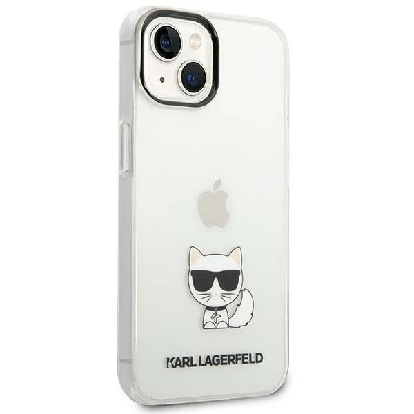 Protective phone case Karl Lagerfeld KLHCP14MCTTR for Apple iPhone 14 Plus 6.7" hardcase transparent/transparent Choupette Body