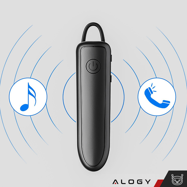Wireless Bluetooth 5.1 Headset for Cars Alogy Black