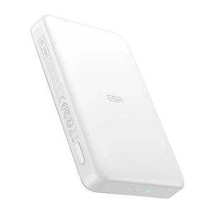 Магнітний зовнішній акумулятор ESR Qi2 MagSlim 10000mAh 15W, білий