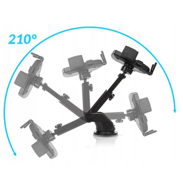 Universal Joyroom JR-OK3 telescopic phone holder for the phone on the windshield board Black