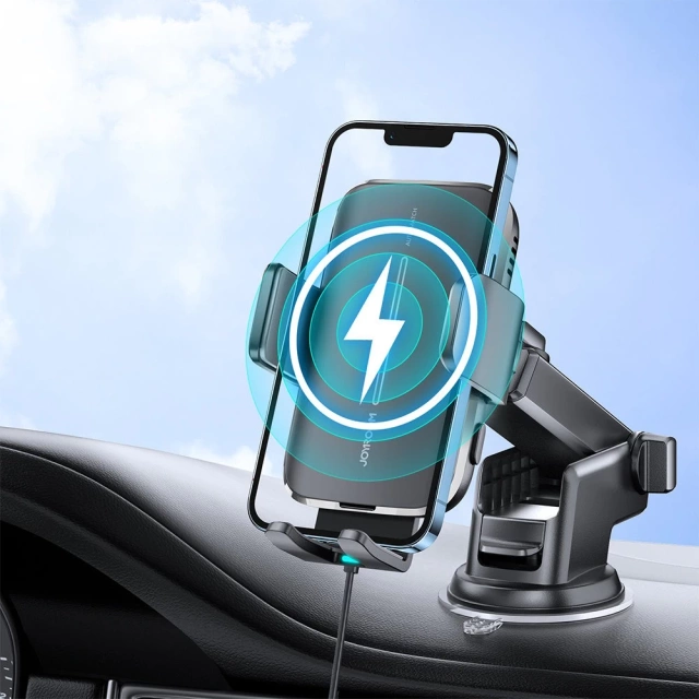 Joyroom car holder with 15W wireless charger for dashboard black (JR-ZS245)