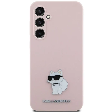 Karl Lagerfeld KLHCS23FESMHCNPP puzdro pre Samsung Galaxy S23 FE S711 ružový/ružový silikónový štipček s kovovým kolíkom