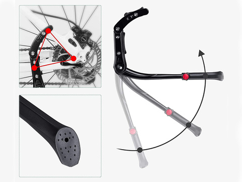 Stojan na bicykel Kickstand RockBros JC1005BK Stojan na bicykel Čierny