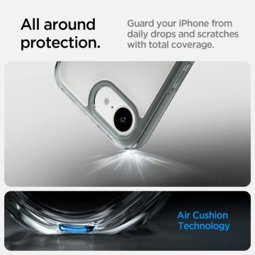 Spigen Ultra Hybrid Case für iPhone 16E Space Crystal TPU PC Transparent