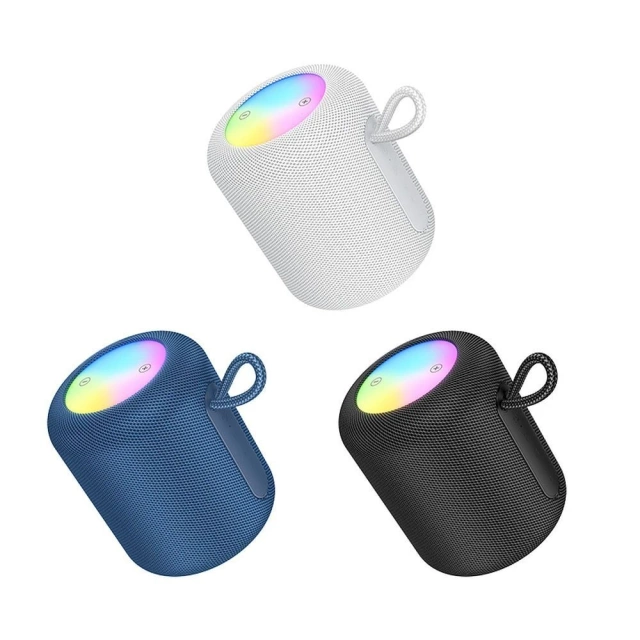 HOCO HC30 Bluetooth reproduktor 5W RGB LED čierny prenosný