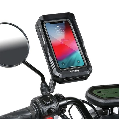 WILDMAN FK3 Bike Handlebar Bag Waterproof Black