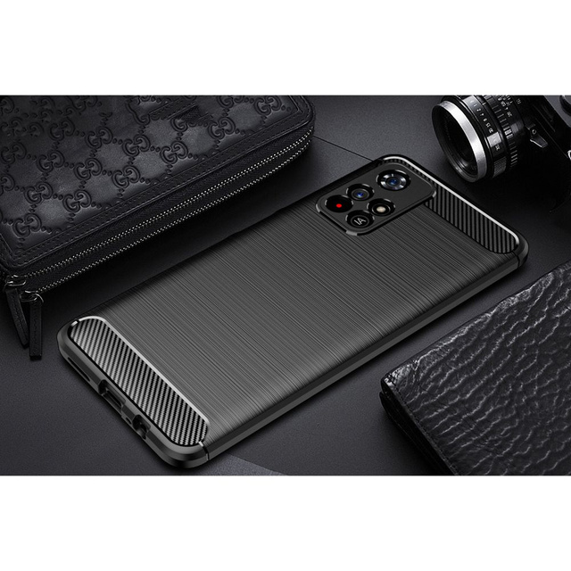 Etui TPUcarbon für Xiaomi Redmi Note 11S 5G / Poco M4 Pro 5G Schwarz