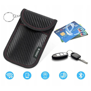 Anti-theft key case Anti-theft smart wallet RFID card holder black
