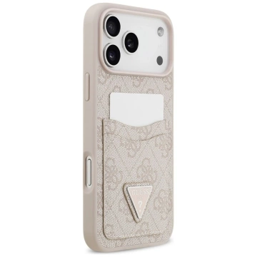 Etui Guess do iPhone 17 Pro Max 4G Double Card Triangle Pink