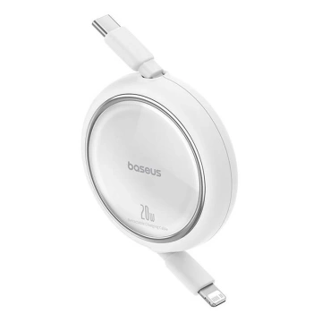 Kábel Baseus Free2Pull USB-C pre iP 20W 1m (biely)