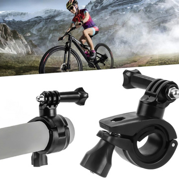 Držák na kolo pro GoPro Hero 12 11 10 9 8 7 DJI Action SJ7 SJ6 Kamera na řídítka Motocykl Bicycle Alogy Swivel Black