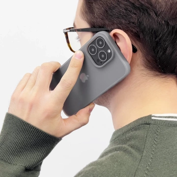 Silikónový kryt Kingxbar série Plain pre iPhone 13 Pro sivý