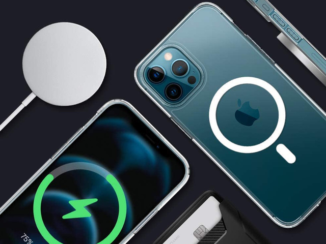 Etui Spigen Ultra Hybrid Mag für Apple iPhone 12 Pro Max Weiß