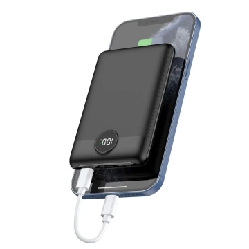 Powerbanka Externá batéria (POWER BANK) VEGER S11 - 10 000mAh LCD Quick Charge PD 22,5W čierna (W1140)