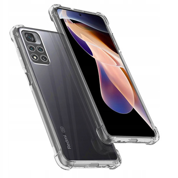ShockProof Alogy Silicone Armor Case pre Xiaomi Redmi Note 11 Transparent
