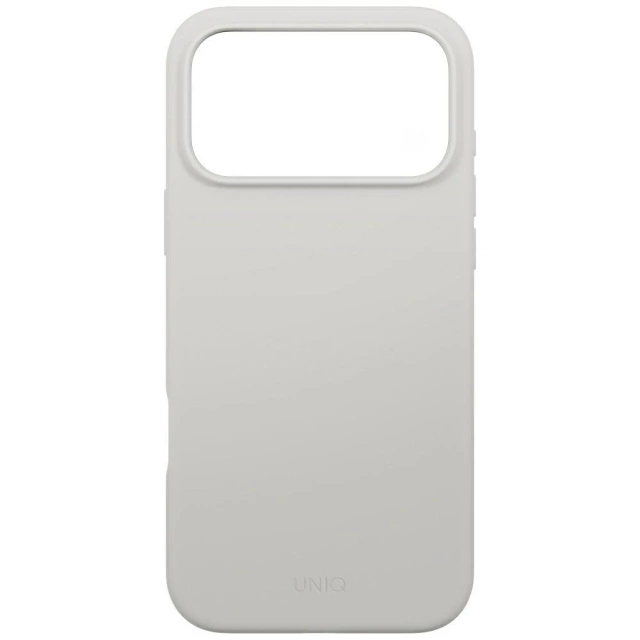Etui Ochronne do iPhone 17 Pro Max UNIQ Lino Magclick Light Grey