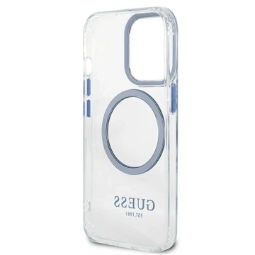 Чохол Etui Guess GUHMP13LHTRMB для iPhone 13 Pro / 13 6,1" Hard Case Metal Outline Magsafe