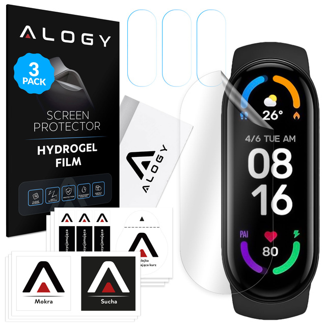 Hydrogel Alogy Hydrogel ochranná fólie pro chytré hodinky pro Xiaomi Mi Band 7
