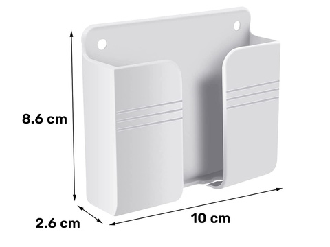 Alogy phone wall mount phone stand charging hook White