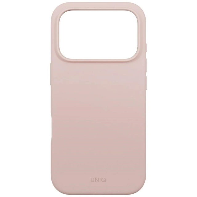Etui UNIQ Lino do iPhone 17 Pro Magclick Charging różowy