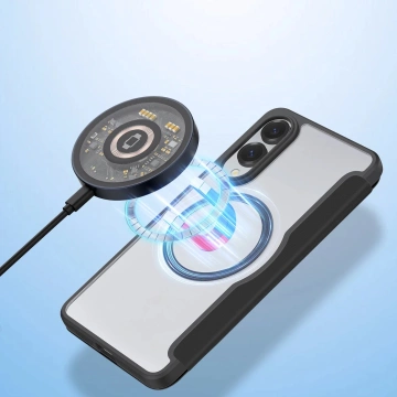 Samsung Galaxy S25 Edge Black Skin X Pro MagSafe Schwarze Hülle