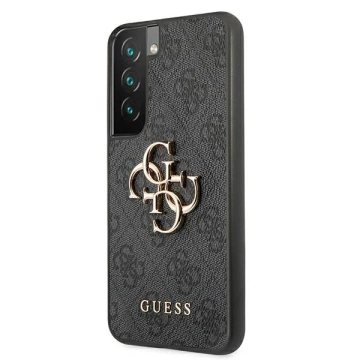Pevné pouzdro Etui Guess GUHCS22S4GMGGR S901 do Galaxy S22 4G velké kovové logo