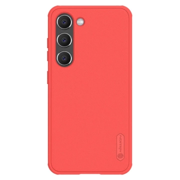Nillkin Super Frosted Shield Pro case for Samsung Galaxy S23 armored cover phone stand red