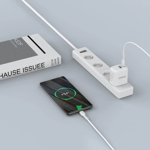 Duzzona 30W PD QC3.0 USB Typ C / USB nabíječka bílá (T2)