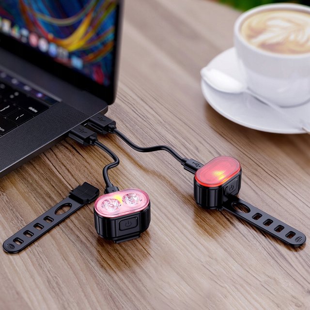 Fahrrad Frontlicht T6 LED Dioden Front Rücklicht wasserdicht