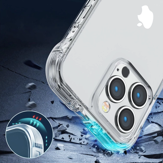 Чохол Joyroom Defender Series для iPhone 14 Armored Hook Cover Stand Clear (JR-14H1)