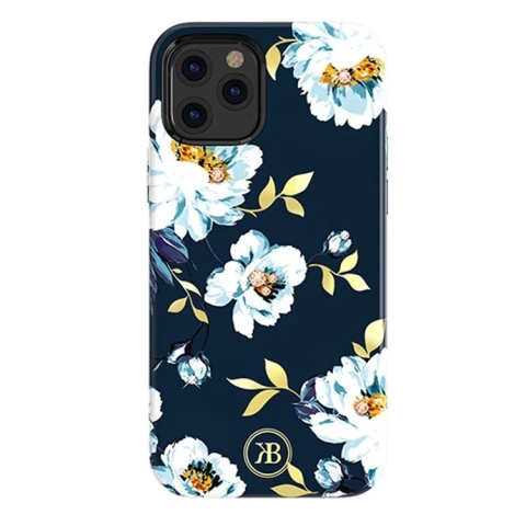 Kryt Kingxbar Blossom zdobený originálnymi kryštálmi Swarovski iPhone 12 mini multicolor (Gardenia)