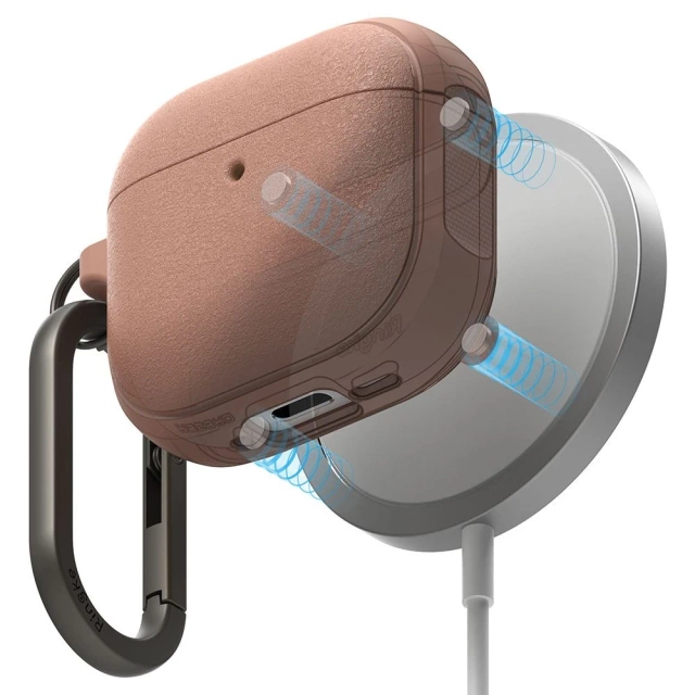Чохол для Apple AirPods 4 Ringke Onyx MagSafe Constant Coral Karabińczyk
