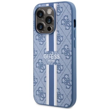 Etui Guess GUHMP14LP4RPSB na iPhone 14 Pro 6,1" pevný obal 4G Printed Stripes MagSafe