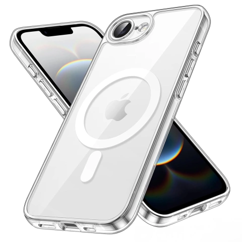 Hülle für Apple iPhone 16 Pro Max Alogy Anti-Shock Hybrid Case für MagSafe Transparent