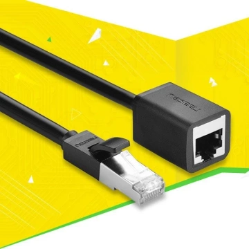 UGREEN Ethernet prodlužovací kabel RJ45 Cat 6 FTP 1000 Mbps 2 m černý (NW112 11281)