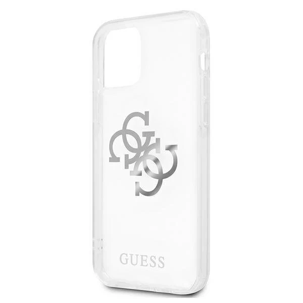 Guess GUHCP12LKS4GSI iPhone 12 Pro Max 6,7" Transparentes Hardcase 4G Silver Charms Collection