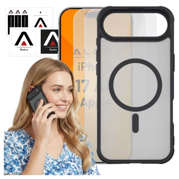 Чохол для Apple iPhone 16 Pro Max Alogy MagSafe Hybrid Matte Case Matte Cover with Lens Protection Black