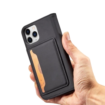 Magnet Card Case case for iPhone 12 Pro Max cover card wallet stand black
