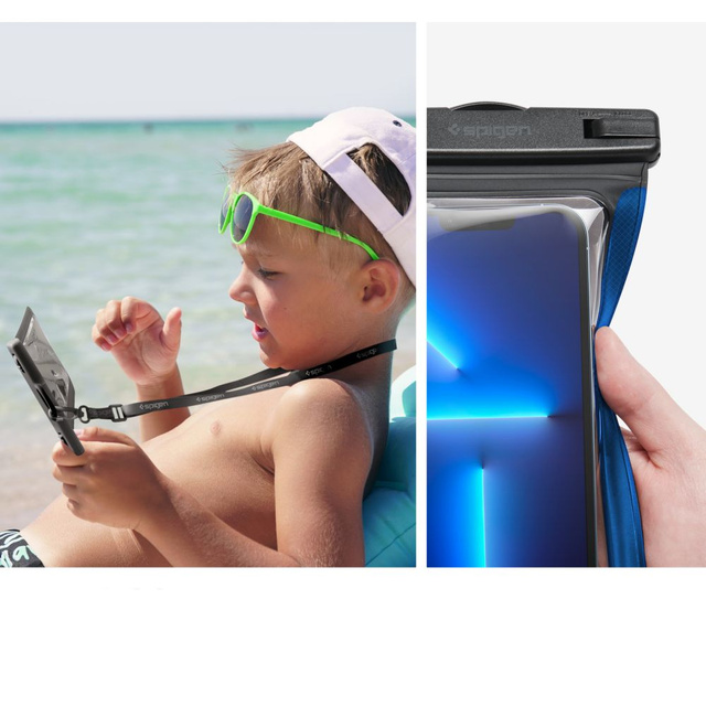 Univerzální vodotěsné pouzdro pro 6,9 Spigen A601 IPX8 Black