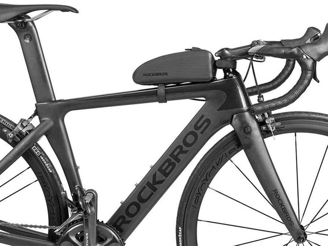 Vodotěsné pouzdro, taška, brašna na kolo na rámu RockBros AS-019-1 Black