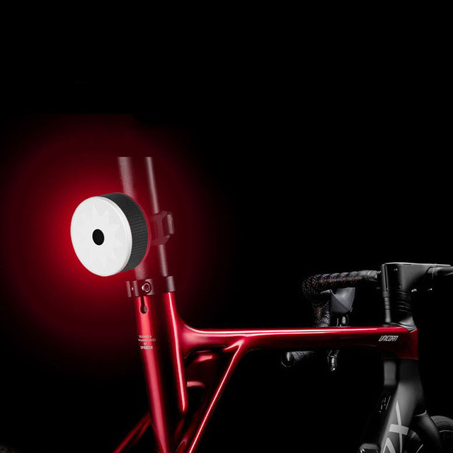 Fahrradlampe Fahrradlicht Hinten rote LED unter dem Sattel Blinkende Lampe für Fahrradheck