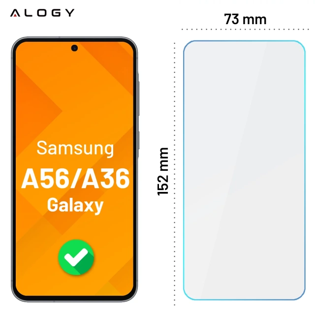 3x Szkło hartowane na ekran + szkło na obiektyw do Samsung Galaxy A56/A36 5G 2025 ochronne szkiełko na ekran i aparat 9H Alogy GlassGuard Pack™️ zestaw szkieł ochronnych