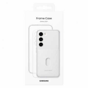 Kryt Samsung Frame Cover pre kryt Samsung Galaxy S23 Plus s vymeniteľnými zadnými stranami biely