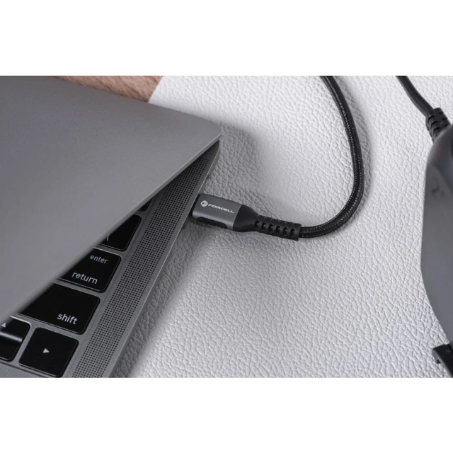 Кабель USB-C до USB-C 100 Вт 1,2 м нейлоновий QC 4.0 PD SUPERVOOC
